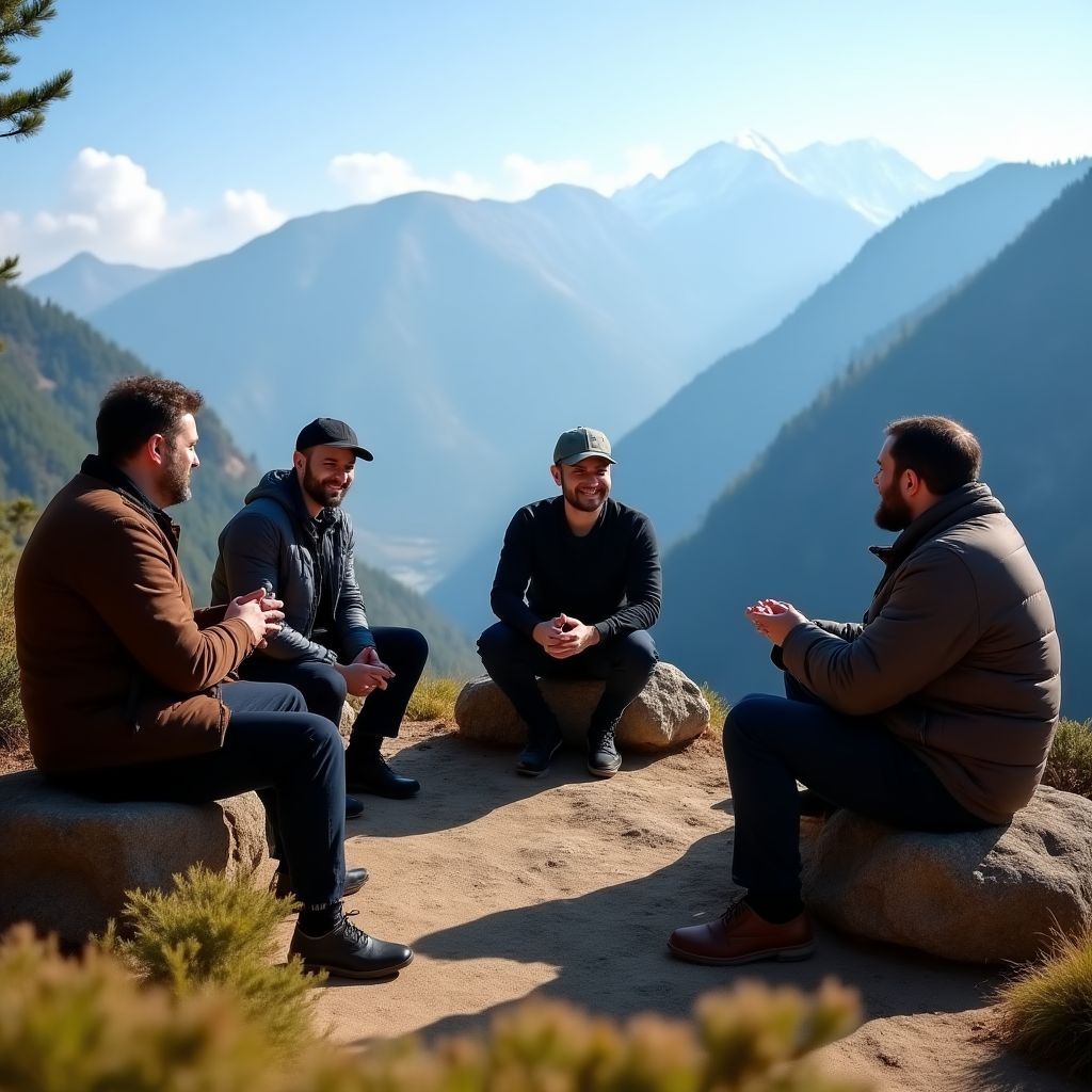 Leadership retreat in the mountains
