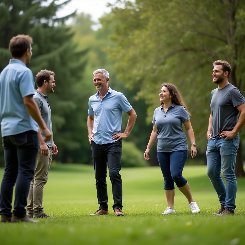 Team building activity for corporate clients